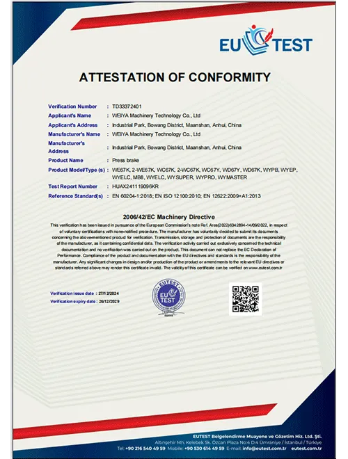 attestation of conformity 